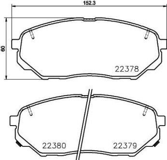 Колодки гальмівні BREMBO P30086