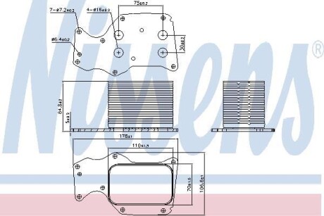 Радіатор оливний NISSENS 90906