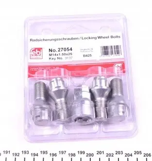 Комплект болтів-секреток із ключем BILSTEIN FEBI 27054