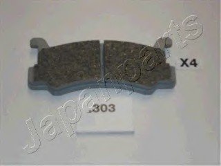 MAZDA Колодки торм. задние 323 1,6GT -93, MX-3/MX-5 JAPANPARTS PP-303AF