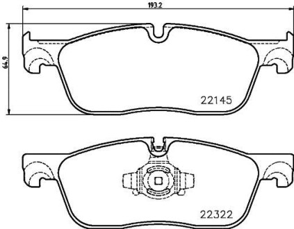 Гальмівні колодки BREMBO P36035