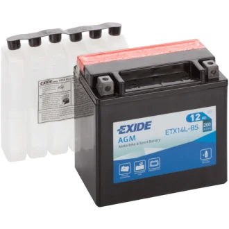 Акумулятор 6 CT-12-R AGM EXIDE ETX14L-BS