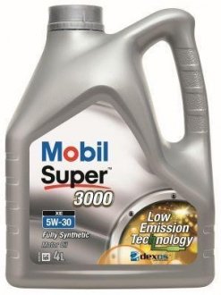 Моторное масло SUPER 3000 XE / 5W30 / 4л. / MOBIL 151453 (фото 1)