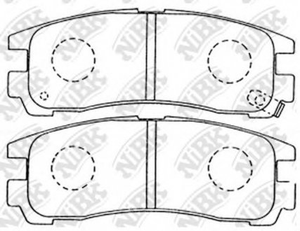 Колодки гальмівні дискові NIBK PN3174