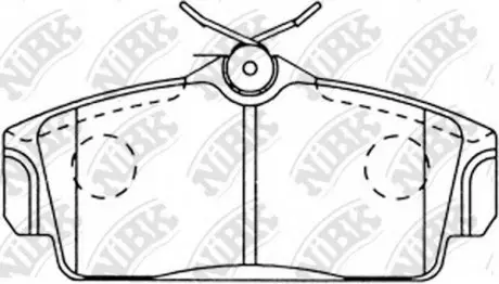 Тормозные колодки дисковые NIBK PN2230