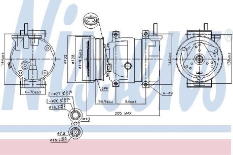 Компрессор кондиционера NISSENS 89492