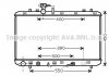 Радиатор охлождения SUZUKI SX4 (EY, GY) (06-) 1.6i АТ COOLING AVA SZA2085 (фото 1)