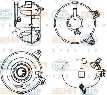 Бачок раcширительный HELLA 8MA 376 702-464