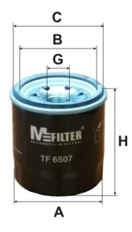 Фільтр оливний M-FILTER MFILTER TF6507