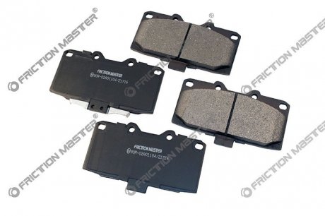 Колодки гальмівні дискові Brake Pads Premium FRICTION MASTER MKD1182 (фото 1)