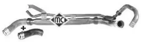 Патрубок радиатора METALCAUCHO 08567