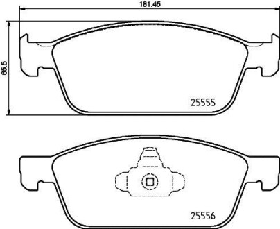 Тормозные колодки передние BREMBO P24199