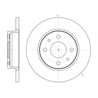 Тормозной диск передний DAFMI TD656