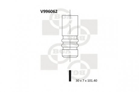 Клапан двигуна BGA V996062