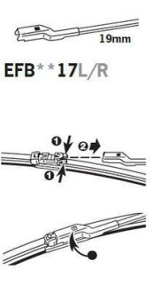 ExactFit Flat Щітка склоочисника,безкаркасна OEM (730мм) TRICO EFB7317L