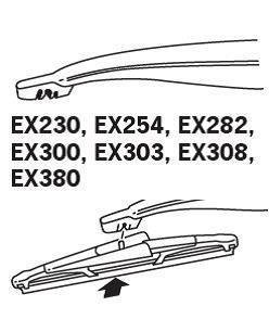 ExactFit Rear Щітка склоочисника,задня OEM (300мм) TRICO EX308 (фото 1)
