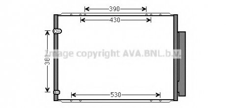 Радиатор кондиционера LEXUS RX II (03-) 350 COOLING AVA TO5573D (фото 1)