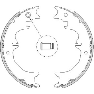 Колодки тормозные барабанные Z4727.00 WOKING Z472700