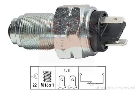 RENAULT Выключатель света заднего хода TRAFIC 2.1D 89 EPS 1.860.017