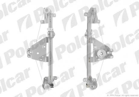 Склопідйомник електричний без електромотора POLCAR 6522PSG3