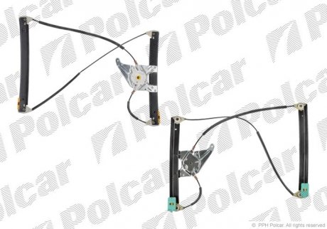 Склопідйомник електричний без електромотора POLCAR 1323PSG2 (фото 1)