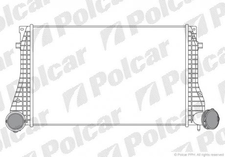 Радіатори повітря (Інтеркулери) POLCAR 1323J8-6