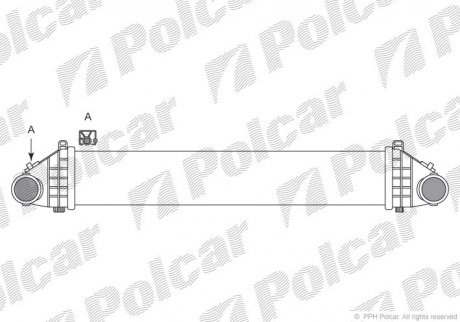 Радіатори повітря (Інтеркулери) POLCAR 9043J81X (фото 1)