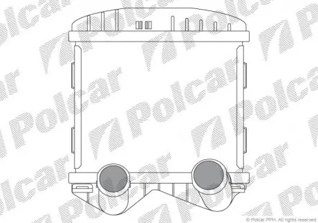 Радіатори повітря (Інтеркулери) POLCAR 5095J81X