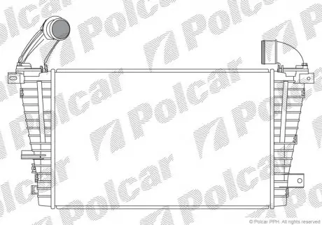 Радіатори повітря (Інтеркулери) POLCAR 5509J8-5