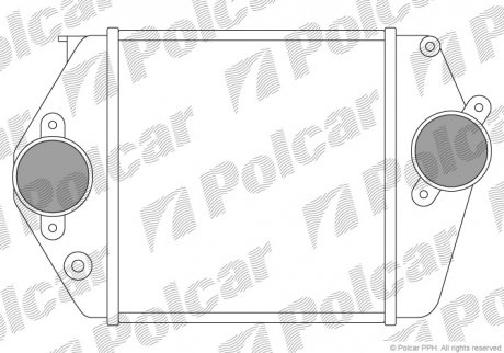Радиаторы воздуха (Интеркулеры) POLCAR 4519J8A1 (фото 1)