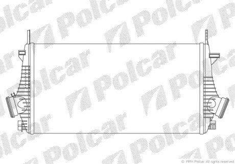Радіатори повітря (Інтеркулери) POLCAR 5520J8-1