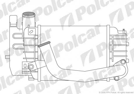 Радіатори повітря (Інтеркулери) POLCAR 8105J81X (фото 1)
