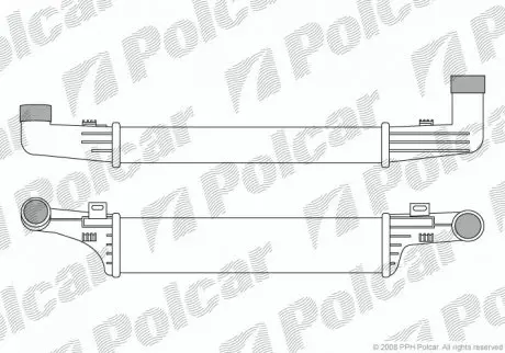 Радиаторы воздуха (Интеркулеры) POLCAR 5015J8-4