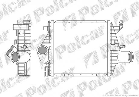 Радиаторы воздуха (Интеркулеры) POLCAR 5012J82X (фото 1)