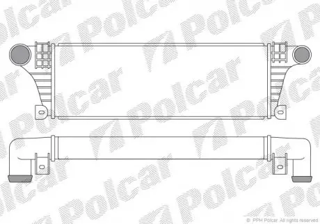 Радиаторы воздуха (Интеркулеры) POLCAR 3050J8-1