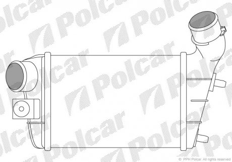 Радіатори повітря (Інтеркулери) POLCAR 1404J8-1