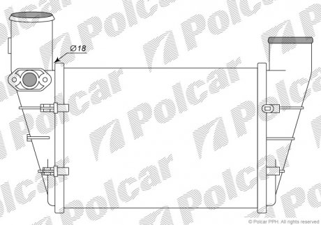 Радиаторы воздуха (Интеркулеры) POLCAR 1324J8-1 (фото 1)