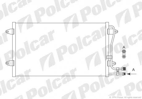 Радиаторы кондиционера POLCAR 9571K8C1S (фото 1)