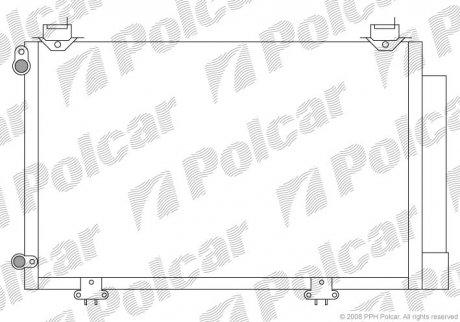 Радіатори кондиціонера POLCAR 8103K8C1S (фото 1)