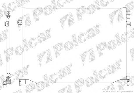 Радіатори кондиціонера POLCAR 6027K8C3S (фото 1)