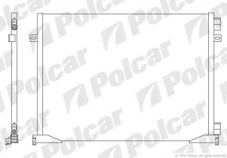 Радіатори кондиціонера POLCAR 6026K8C1S (фото 1)