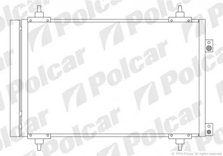 Радіатори кондиціонера POLCAR 5780K8C1S (фото 1)