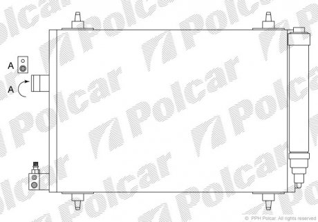 Радіатори кондиціонера POLCAR 5748K8C1S (фото 1)