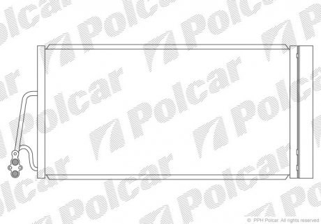 Радіатори кондиціонера POLCAR 5102K8C1S (фото 1)