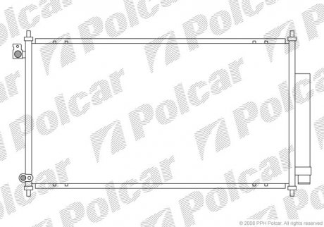 Радиаторы кондиционера POLCAR 3833K8C1S (фото 1)