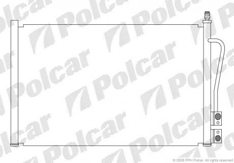 Радіатори кондиціонера POLCAR 3212K8C1S (фото 1)