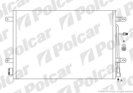 Радіатори кондиціонера POLCAR 1335K8C1S (фото 1)