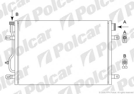 Радіатори кондиціонера POLCAR 1334K8C2S