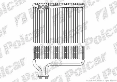 Испаритель кондиционера POLCAR 5723P8-1