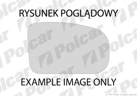 Скло дзеркала зовнішнього POLCAR 320554-E (фото 1)